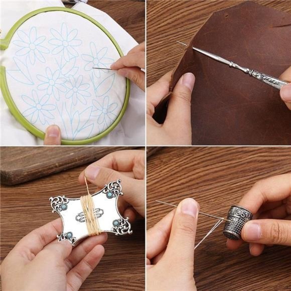 Embroidery Scissors Kit, Vintage with European Style Sewing for Crafting, Sewing - Picture 2 of 5